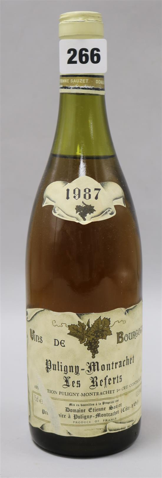 Twelve bottles of Etienne Sauzet-Puligny Montrachet 1987